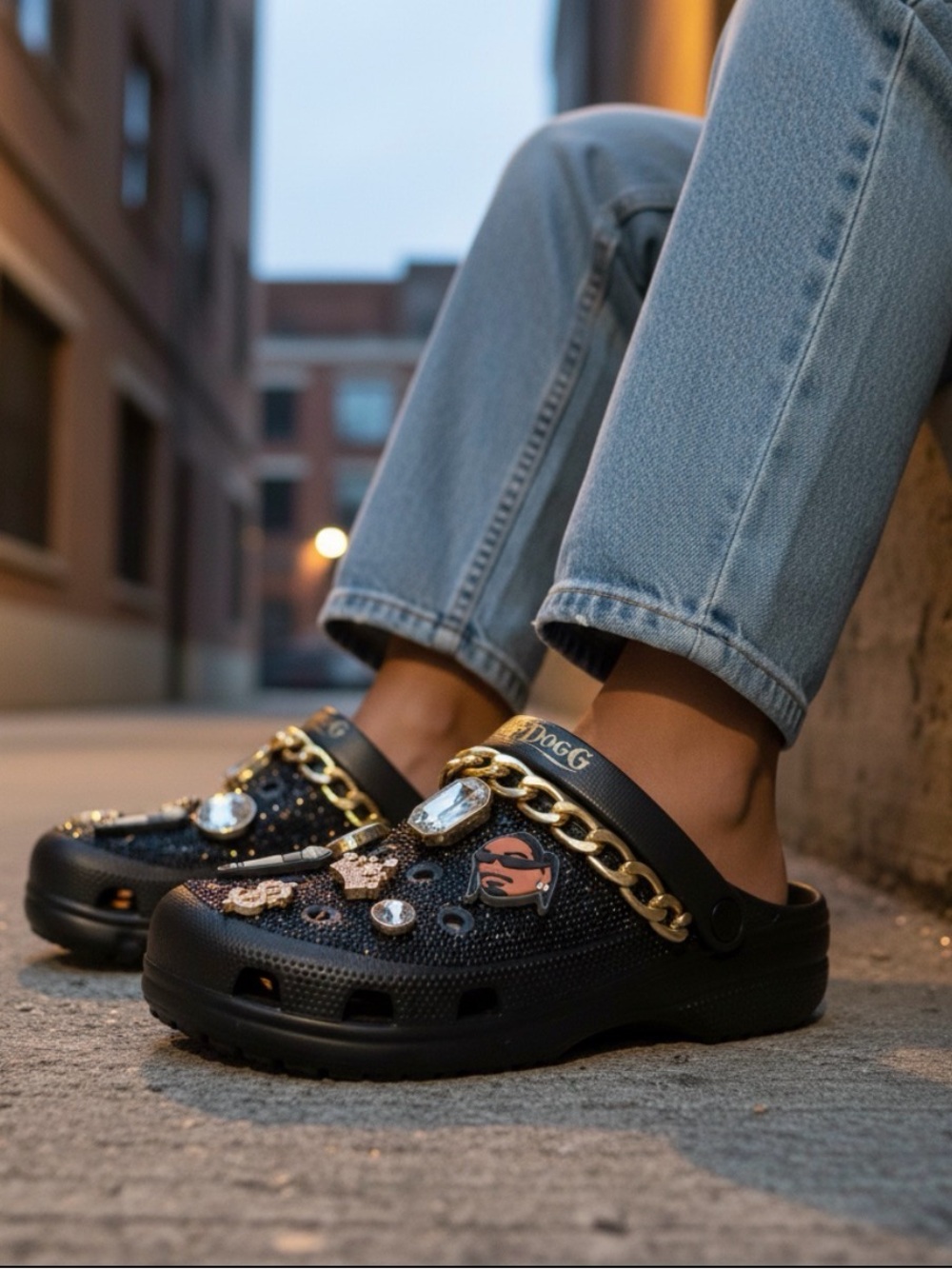 NIB Skechers x Snoop Dogg Arch Fit Rolling N Gold Clogs NWOT NOS DEADSTOCK Sz 8